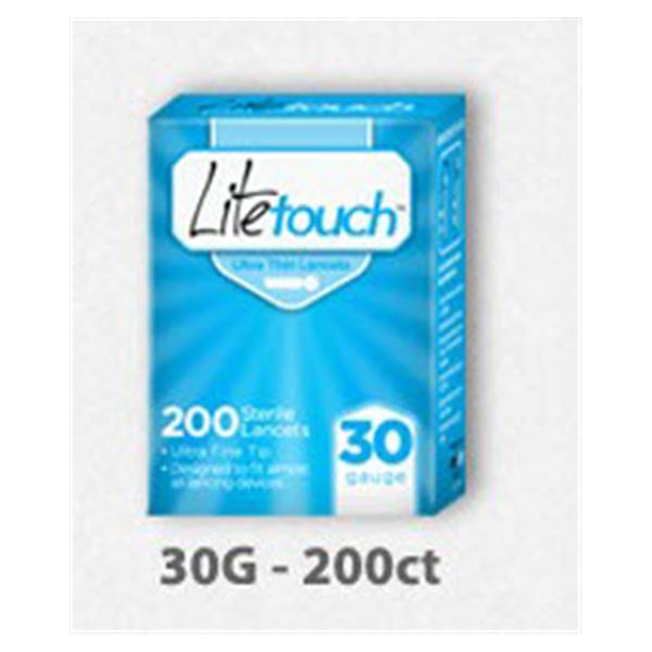 Lancet LiteTouch 30g Blue Incision Device 200/Bx, 24 BX/CA